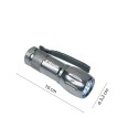 ABENTEUER: 9-LED-Aluminium-Taschenlampe mit Etui
