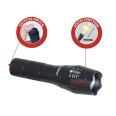 STEEL: 10W LED aluminum flashlight with integrated zoom