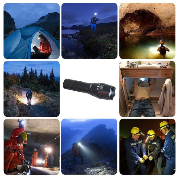 STEEL: 10W LED aluminum flashlight with...