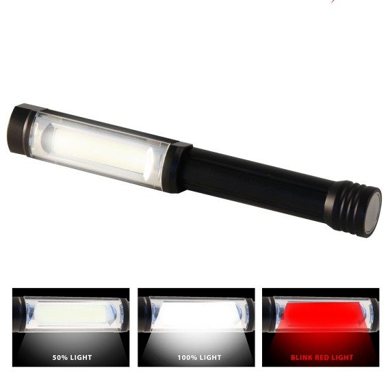 BIG DADDY : Lampe torche COB 3W en aluminium...