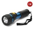 IMPULSE : Lampe torche LED 1 W 2AA en aluminium et caoutchouc