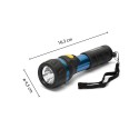 IMPULSE : Lampe torche LED 1 W 2AA en aluminium et caoutchouc