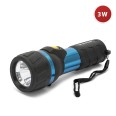 IMPULSE: torcia LED 3W 2D, in alluminio e rubber