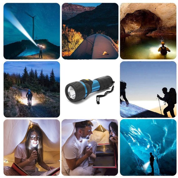IMPULSE: torcia LED 3W 2D, in alluminio e rubber