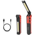 KUBRIK: COB-Inspektionsleuchte + Taschenlampe. Wiederaufladbar. Multifunktional.