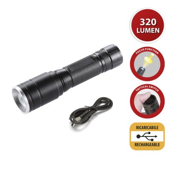 HUNTER: 5W LED rechargeable torch with zoom function. 2