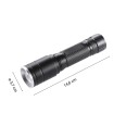 HUNTER : Lampe torche LED rechargeable 5W avec fonction zoom.