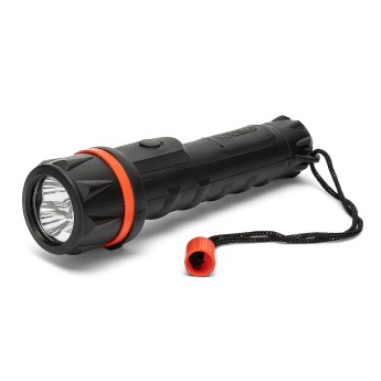 RUBBER LED: 2AA LED rubber flashlight