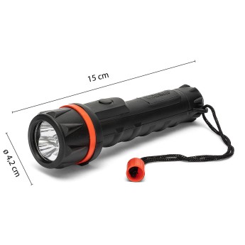 RUBBER LED: 2AA LED rubber flashlight 2