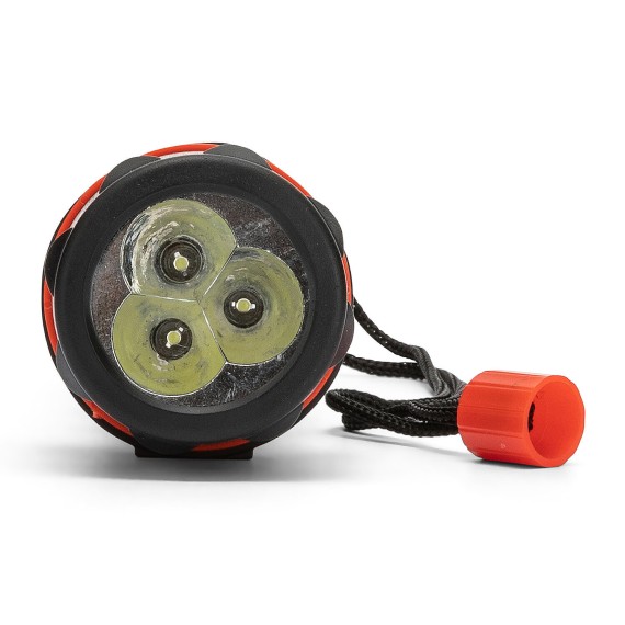 RUBBER LED: Torcia in gomma LED 2AA