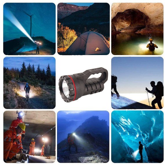 RUBBER LED: Faro LED 0,5W , a pile, in caucciù...