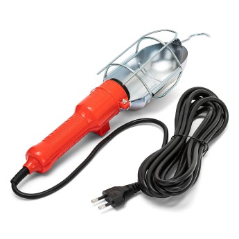 WORKSHOP: Work lamp with 5m PVC cable and metal cage