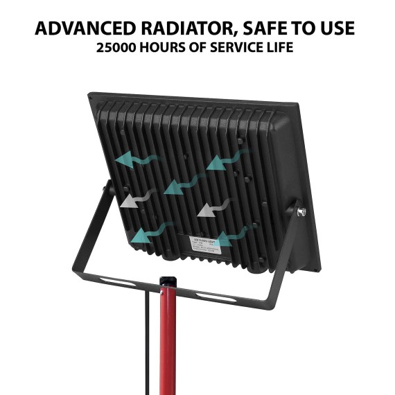 WAINGRO + TRIPOD: 50W SMD LED floodlight IP65,...