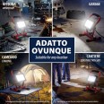 Luz de trabajo LED SMD de 20 W, IP65, con soporte y cable de 1,5 m