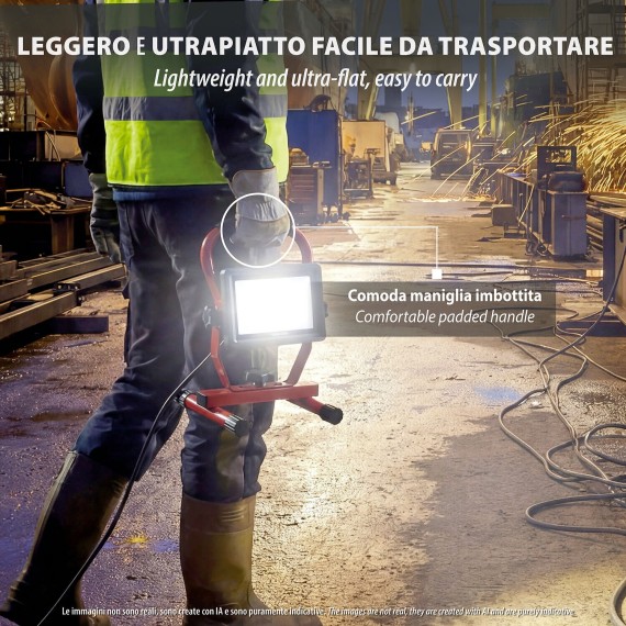 Luz de trabajo LED SMD de 20 W, IP65, con...