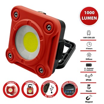 FARGO: 10W Rechargeable COB LED Work Light 2