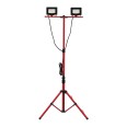 DOPPELKOPF: 2 x 20W SMD-LED-Arbeitsleuchte + Stativ