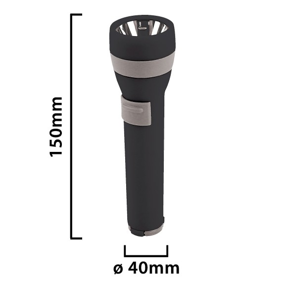 ZÜNDUNG: 1-W-LED-Taschenlampe aus Kunststoff. 2...