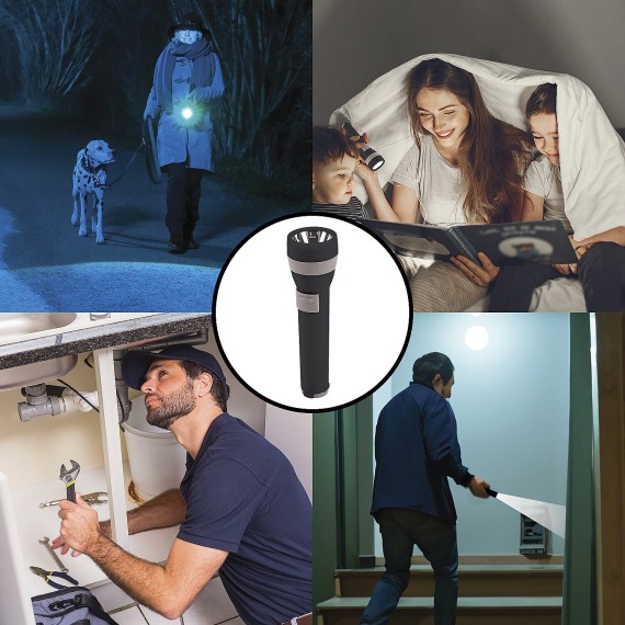 ZÜNDUNG: 1-W-LED-Taschenlampe aus Kunststoff. 2...