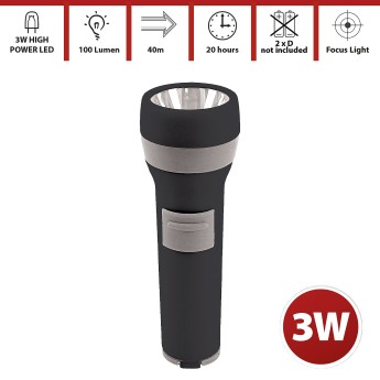 IGNITION XL: 3W plastic LED flashlight. 2D not included. 2