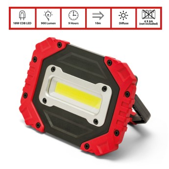 ODYSSEY: 900-lumen COB work light. 4AA batteries not... 2