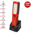 FONZIE: 500 Lumen Arbeitsleuchte mit Ladestation. LED + UV + Taschenlampe.