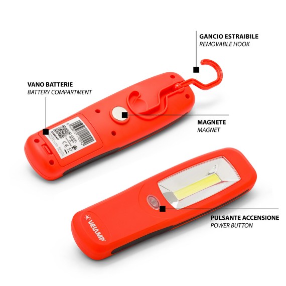 PAGAY : Lampe de travail LED COB avec aimant et...