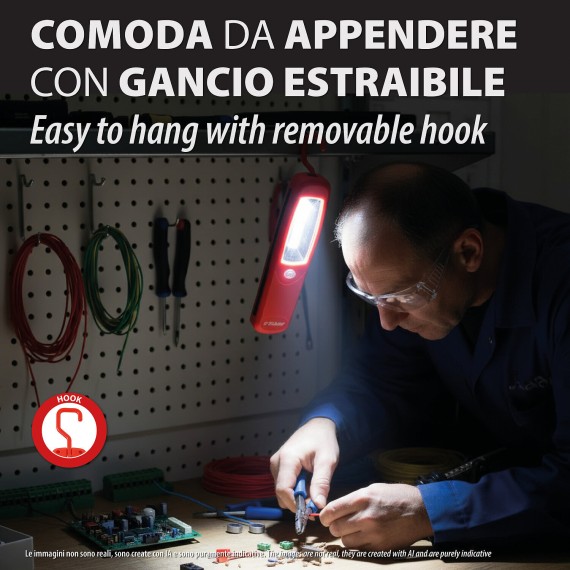 PAGAY : Lampe de travail LED COB avec aimant et...