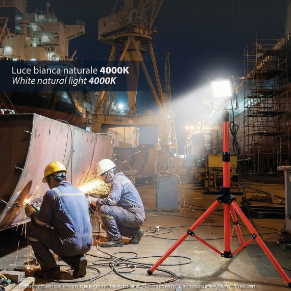 20W SMD LED floodlight, IP65, with tripod and...