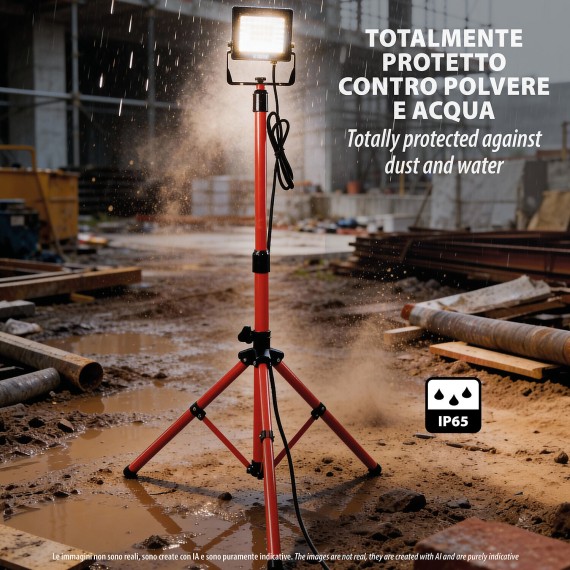 20W SMD LED floodlight, IP65, with tripod and...