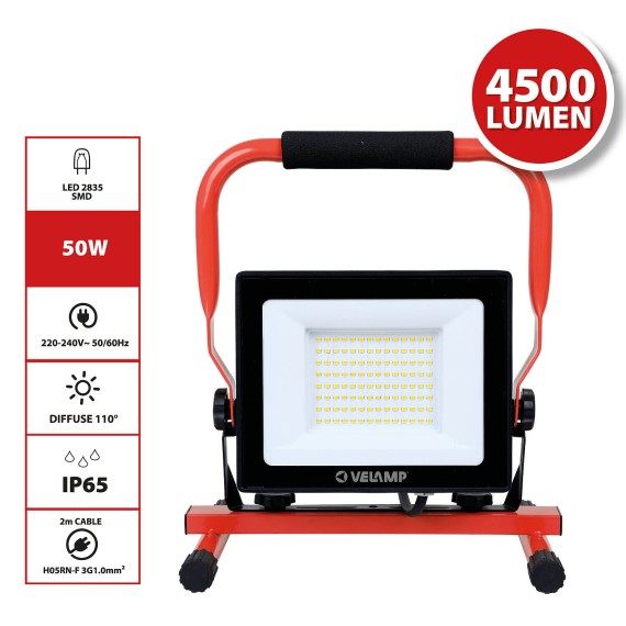 WAINGRO 50W: 50W SMD LED work light with ground...