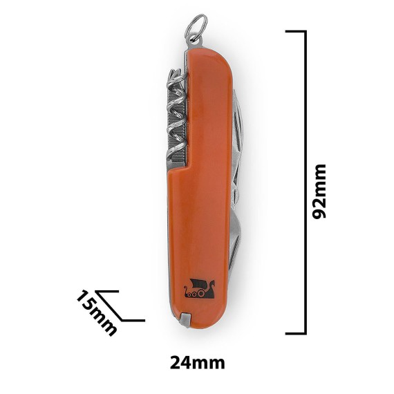 10-in-1 Pocket Multipurpose Knife. Orange