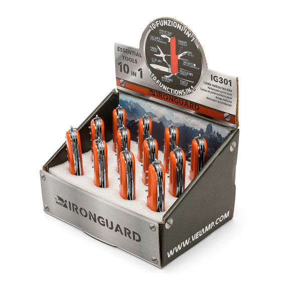 10-in-1 Pocket Multipurpose Knife. Orange