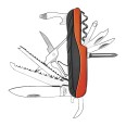 Coltello multifunzione 15 in 1. Arancione