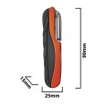 Coltello multifunzione 15 in 1. Arancione