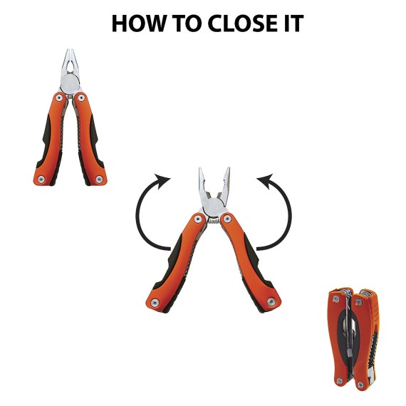 16-in-1 Multifunktionszange. Orange.