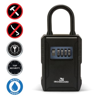 Key safe. Large model with lock. Black. 2