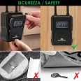 Schlüsselsafe. Großes Modell mit Schloss. Schwarz.