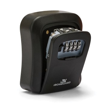 Key safe. Medium model with code protection. Black.