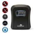 Key safe. Medium model with code protection. Black.