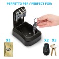 Key safe. Medium model with code protection. Black.