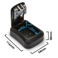Key safe. Medium model with code protection. Black.