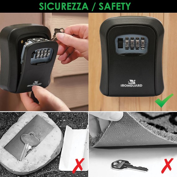 Key safe. Medium model with code protection....