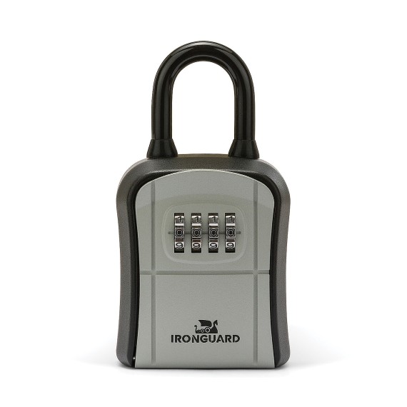 Schlüsselsafe. Basismodell mit Schloss. Grau.