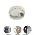 BIGBOB : Applique murale ronde de 22 cm en plastique et verre, culot E27 max 60 W - Blanc