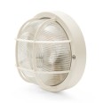 BUBBLE : Applique murale ronde en plastique et verre E27 max 60W - Blanc