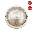 BUBBLE : Applique murale ronde en plastique et verre E27 max 60W - Blanc