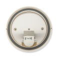 BUBBLE : Applique murale ronde en plastique et verre E27 max 60W - Blanc