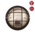 BUBBLE: Applique tonda in plastica + vetro E27 max 60W - Nero