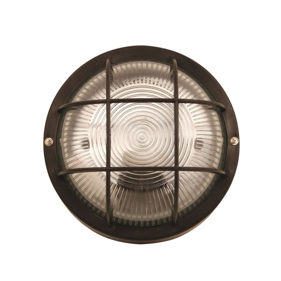 BUBBLE: Applique tonda in plastica + vetro E27...